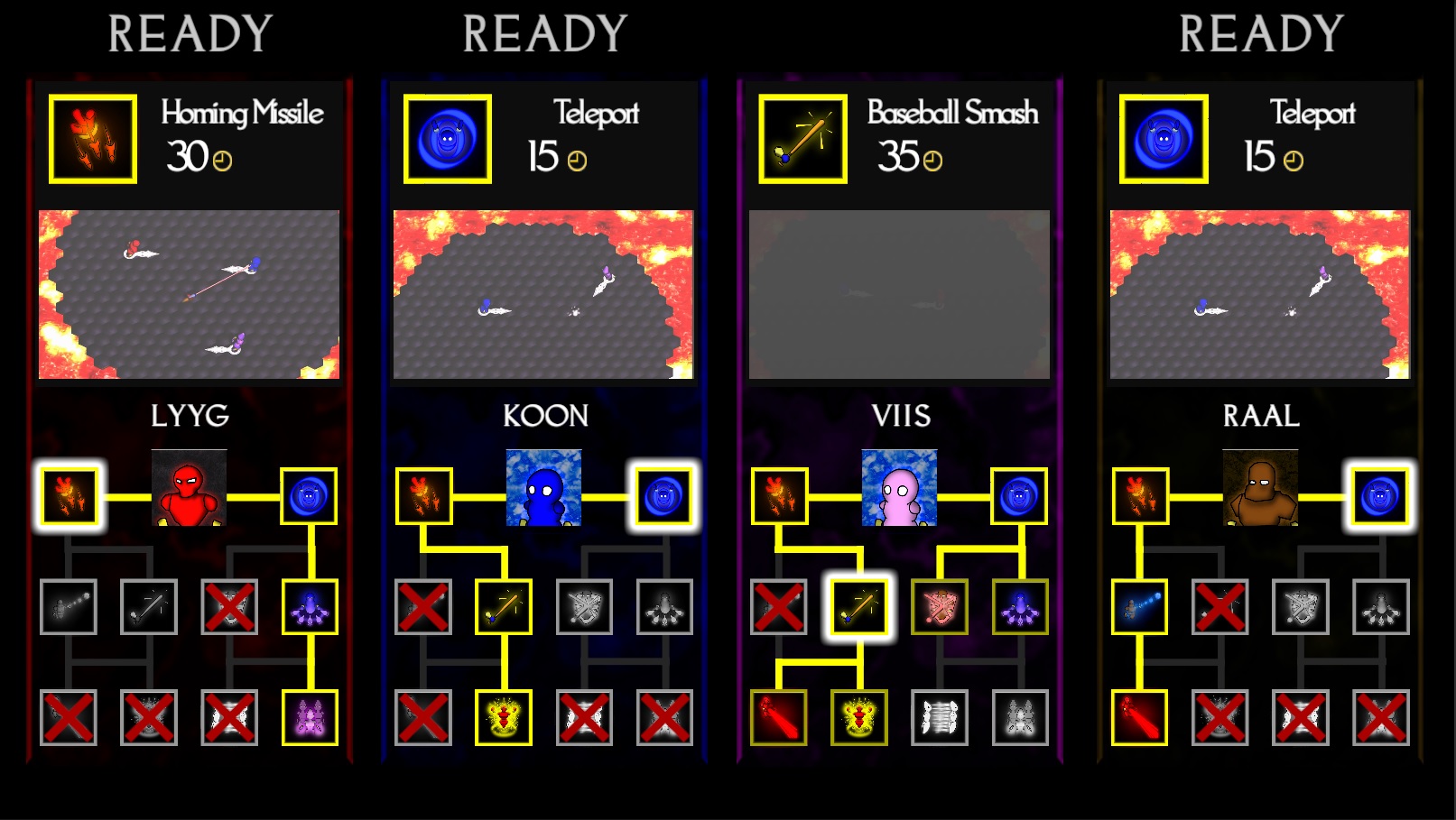 A screenshot
      showing the skill tree from the game.